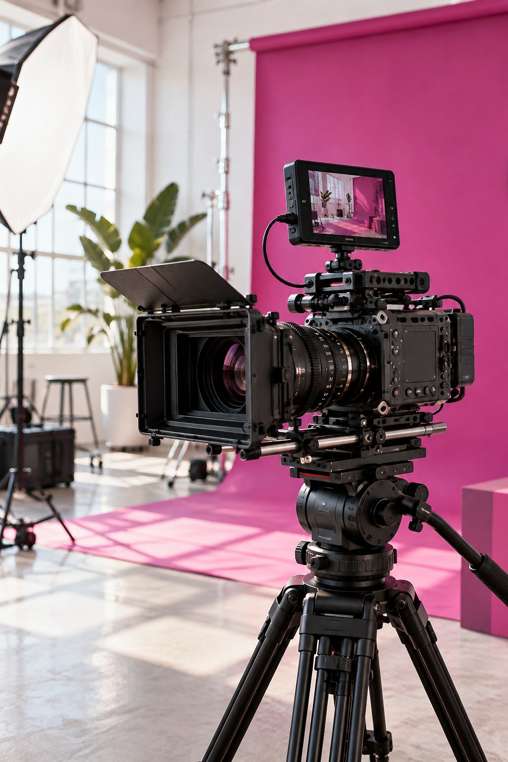 A cinema camera ready to capture a story